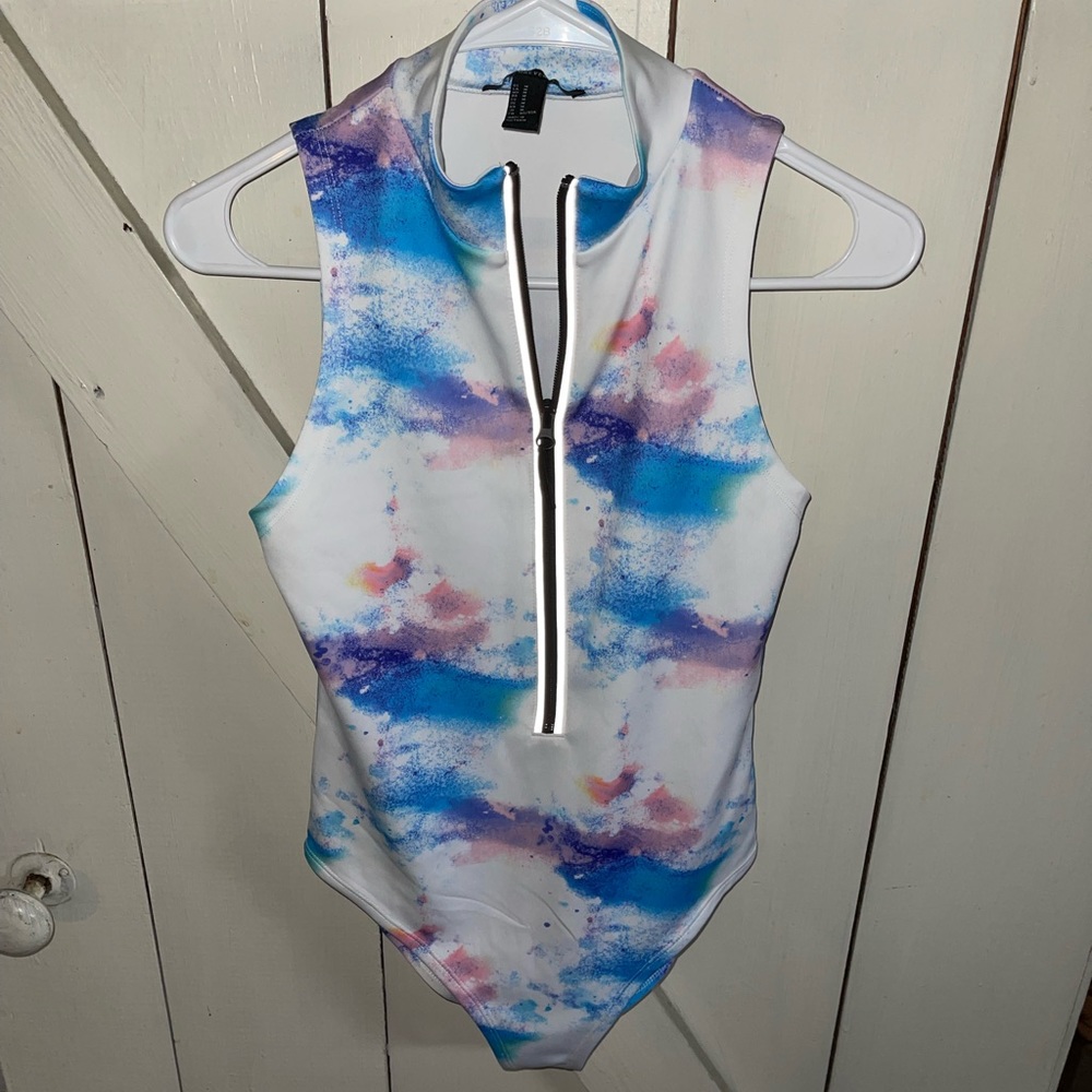 Forever 21 tie dye bodysuit